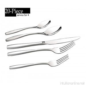 Ggbin 20-Piece Stainless Steel Silverware Set Service for 4 A/F - B01E0V9HOE